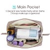 Narwey PU Leather Small Makeup Bag for Purse Mini Cosmetic Bag Cute Make up Bags - 3 of 3