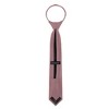 Jacob Alexander Boys' 14" Solid Color Pre-Tied Zipper Neck Tie - 3 of 4