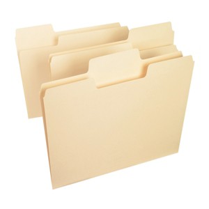 Smead SuperTab File Folder, Oversized 1/3-Cut Tab, Letter Size, Manila, 100 Per Box (10301) - 1 of 4