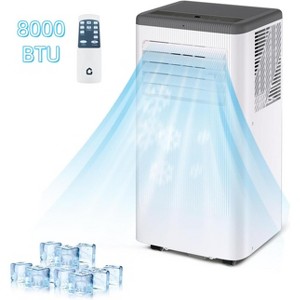Jojoka 8000 BTU Portable Air Conditioner, Cools Rooms up to 350 Sq.Ft, 3-in-1 AC Unit with Dehumidifier & Fan, Quiet AC with Remote,Window Kit - 1 of 4