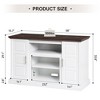 TV Stand for 65 inch TV, Entertainment Center with Storage Metal Media TV Console Table - 4 of 4