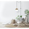 Elegant Lighting Eclipse 1 Light Brass plug in pendant With Clear Glass - 2 of 4
