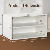 Heynemo Cube Storage Organizer, 2 Tiers Stackable Bookcase with Adjustable Shelf,  Single Cube Shelf, Wooden Modular Storage System - 2 of 4