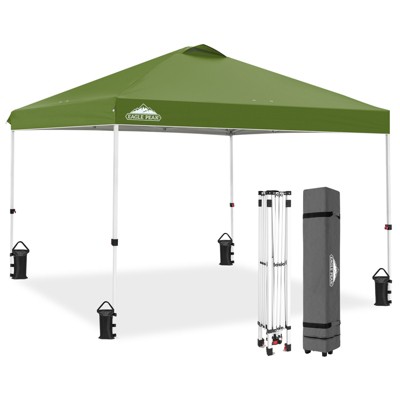 EAGLE PEAK 10x10 Pop Up Canopy Instant Tent w/ 4 Weight Bags