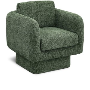Meridian Furniture,Alessandra Chenille Fabric Swivel Accent Chair - 1 of 4