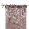 Modern Bohemian Leaves Room Darkening Semi-Blackout Curtains, Set of 2 by Blue Nile Mills - 2 of 4