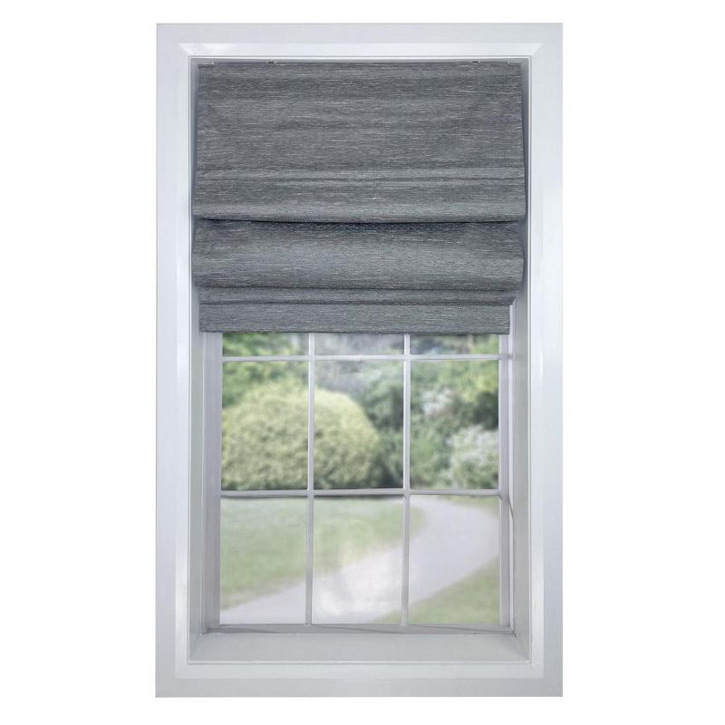 Versailles Caesar Cordless Roman Blackout Shades For Windows Insides/Outside Mount Ash Grey, 1 of 6