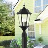 Livex Lighting Hamilton 3 - Light Post Light in  Textured Black - 4 of 4