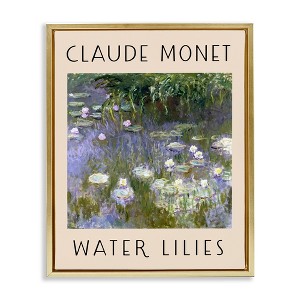 Stupell Industries Classic Monet Water Lilies Floating Frame Canvas Art - 1 of 4