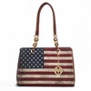 MKF Collection Nevaeh Vegan Leather patriotic pattern Women’s Shoulder Bag by Mia K - 2 of 4