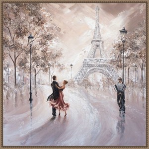 Amanti Art Only Us Paris by Isabella Karolewicz Canvas Wall Art Print Framed - 1 of 4