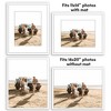 Americanflat 16x20 Picture Frame with Polished Plexiglass - Use as 11x14 Frame with Mat or 16x20 Frame Without Mat - Streamline Collection - White - 4 of 4