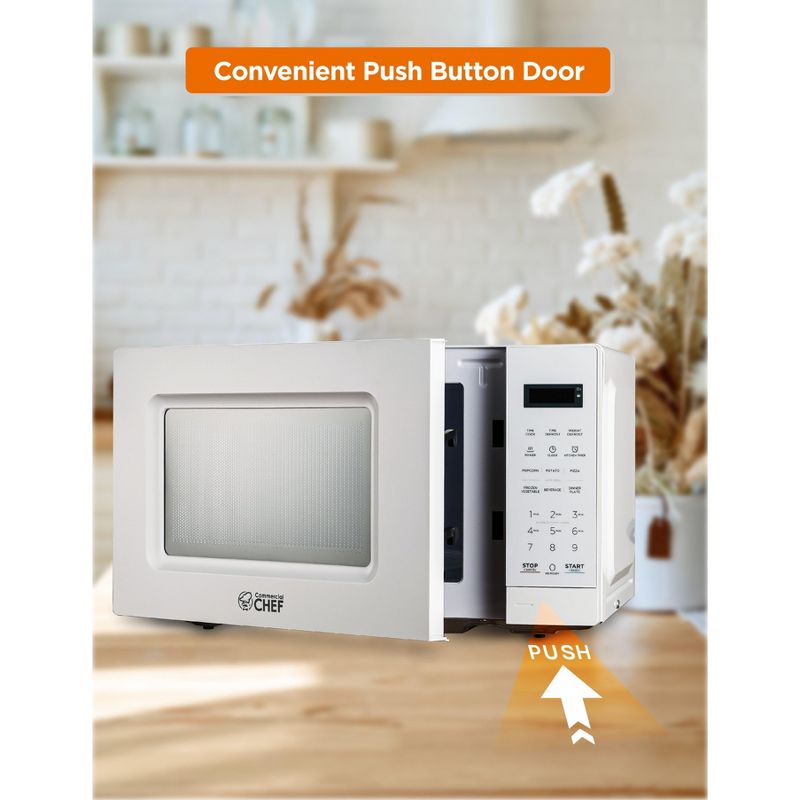 COMMERCIAL CHEF Countertop Microwave Oven 0.7 Cu. Ft. 700W, 6 of 8