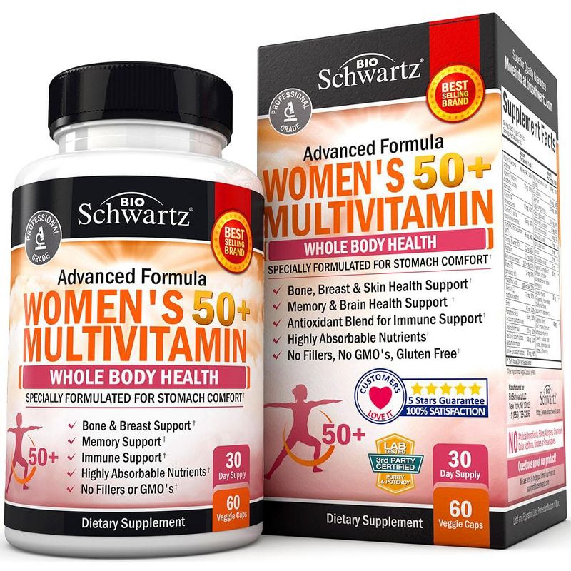 Women's 50+ Multivitamin Capsules, Bioschwartz, 60ct, 1 of 6