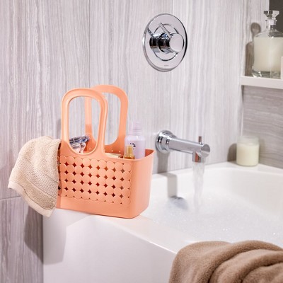 iDesign Plastic Portable Bath & Shower Caddy Tote, The Orbz