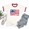 Simply Sage Market USA Flag Coquette Ringer Tee - 3 of 4