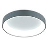 CWI Lighting Arenal LED Drum Shade Flush Mount With Gray & White Finish - 4 of 4
