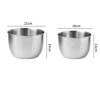 Kitchen  Stainless Steel Bowl Deep Design Anti-Fly Baking Bowl for Cake Bread Salad ,8.66 x 5.91 in - 2 of 4