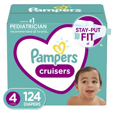 Pampers Cruisers Diapers Enormous Pack - Size 4 - 124ct