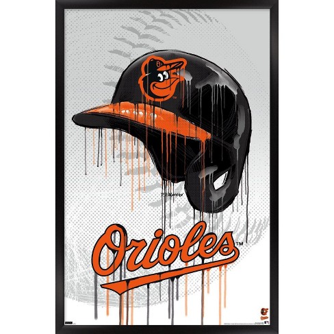 Trends International Mlb Baltimore Orioles - Drip Helmet 22 Framed Wall  Poster Prints Black Framed Version 14.725 X 22.375 : Target