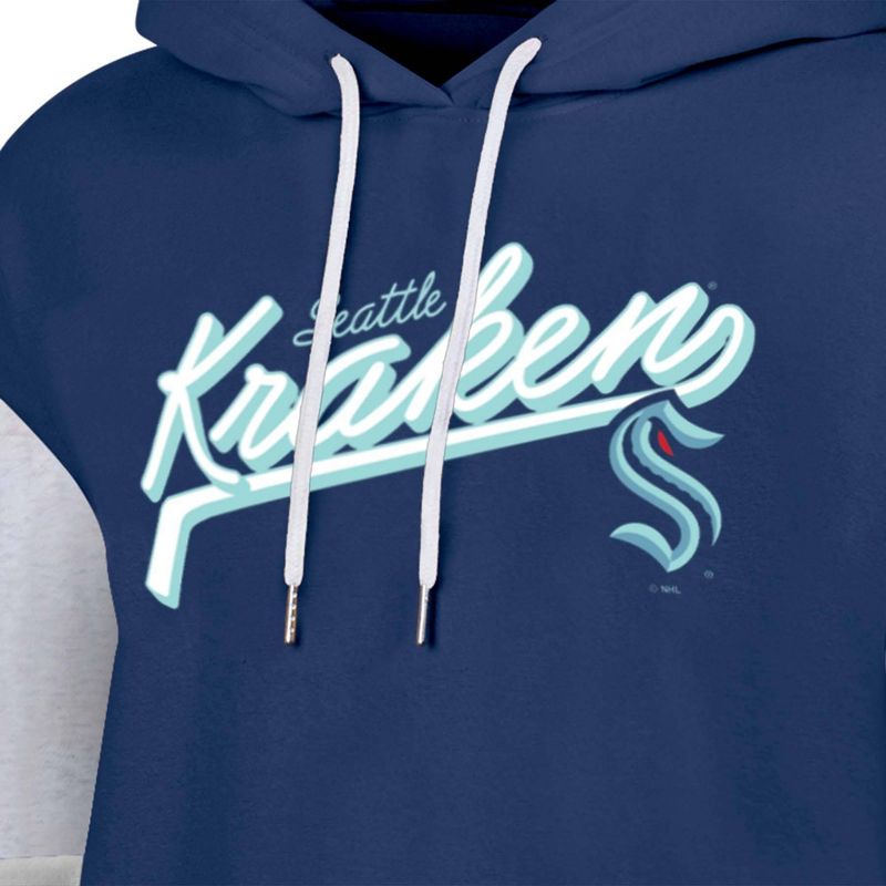 NHL Seattle Kraken Women&#39;s Fleece Hooded Sweatshirt, 3 of 4