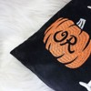 SEVOBAL Party Decorations and Accessories Halloween Pumpkin Embroidered Throw Pillow Unsettling Design Cozy Material, Black, 20"*17"*20" - 2 of 4