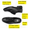 RV2102 Classic Black 4" Men's Dress Shoes Oxford Work Shoes - Full Grain Leather with Kevlar Puncture Resistance - 3 of 4