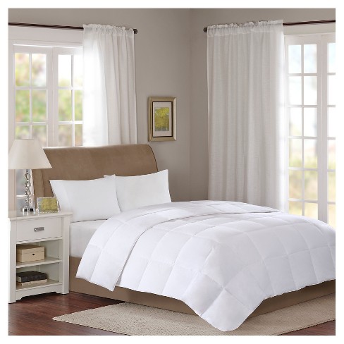 Cotton Sateen Down 300 Thread Count Comforter - Level 2 With 3m® Stain  Release : Target