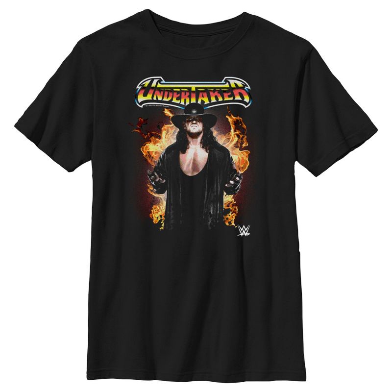 Boy's WWE Undertaker Flames T-Shirt, 1 of 6