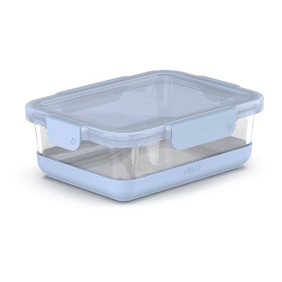 Ello 5-Cup 40 Fluid Ounce Duraglass Glass Food Storage Meal Prep Container Bakeware - Blue - Each