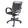 TiramisuBest Black-coated Office Chair with ABS+Steel Frame, Bungee Bands, PU Arms, Tilt Mechanism - 3 of 4