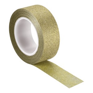 Unique Bargains Self-Adhesive Decorative Gift Wrapping Craft Glitter Tape - 1 of 4