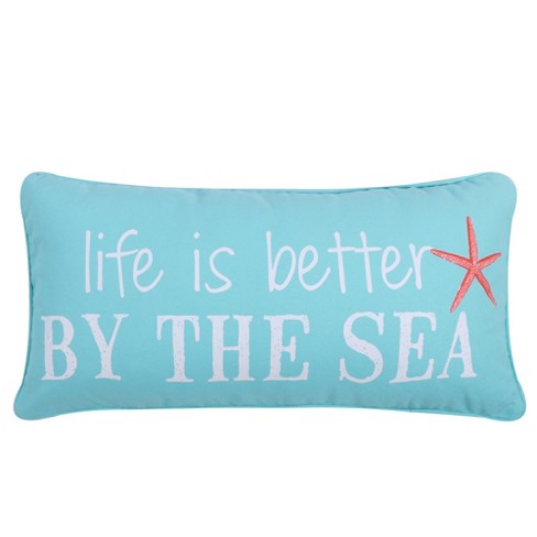 Levtex Home Beach Happy Place Pillow - White