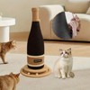 Cat Scratching Post, Premium Cat Scratching Board, Sisal Fiber Cat Scratcher-24.8 Inches with Hanging Ball, Red Wine Bottle Simple Design - 3 of 4