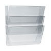 Storex Wall File, 3 Sections, Legal Size 16" x 4" x 14", Clear, 3/Set - 3 of 4