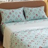 100% Cotton Sheets Bed Set,Ultra Soft & Comfort Brushed Cotton Sheet with Deep Pocket up to 16" - 2 of 4