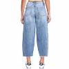 Women's Baggy Cropped Frayed Barrel Jeans - YMI - 2 of 3