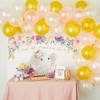 Sparkle and Bash 80 Piece Girl Baby Shower Decoration Kit with 5 x 3 Foot Backdrop and Garland Arch - 2 of 4