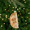 Northlight Glittered Golden Pierogi Glass Christmas Ornament - 5" - 2 of 4