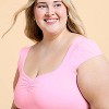 Blogilates Women's Sweetheart Cropped Short Sleeve Shirt - 4 of 4