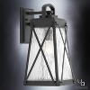 Urban Ambiance Luxury English Country Outdoor Wall Light,  15-3/4"H x 8-3/8"W,  Midnight Black Finish, UHP1053 - 3 of 4
