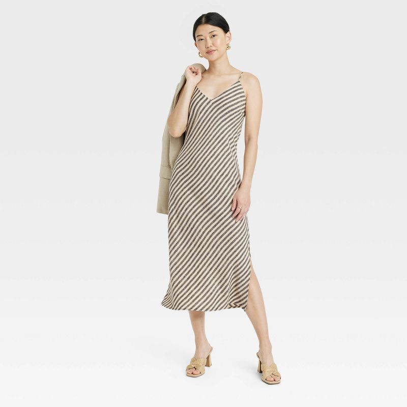 Women's Linen Slip Dress - A New Day™, 3 of 4