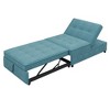 4-in-1 Multi-Function Sofa Bed Chair with Folding Ottoman, Storage Pocket, USB Port for Living Room, Bedroom, Apartment - 4 of 4