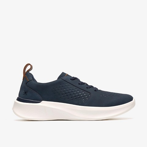 Clarks Cloudsteppers Mens Solevana Style Navy Shoes 9.5 Wide