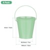 Unique Bargains Garden Galvanized Versatile Durable Bucket with Handle 6 Pcs - 3 of 4