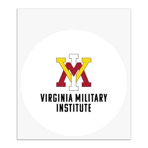 Virginia Military Institute Keydets Logo Automotive Car Window Locker Circle Bumper Sticker - 1 of 4