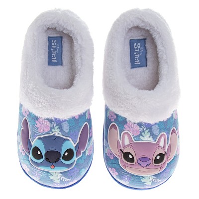 Disney Lilo & Stitch Women's Slippers Faux Fur, Plush, Fuzzy, Warm House Slippers (Size 5-12 Womens)
