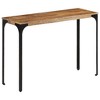 vidaXL Console Table Brown 43.3"x13.8"x29.9" Solid Wood Mango and Iron - 3 of 4