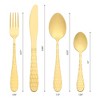 REGALWOVEN Stainless Steel Mirror Polished Silverware Set Flatware Set 16 Pieces - 2 of 4