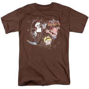 Billy & Mandy Splatter Cast Adult T-Shirt - 1 of 4